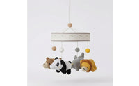 Nursery Mobile with Crocheted Animals Calming Hanging Crib Mobile Lightweight Cute for Babies