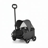 Four-Wheel Pet Stroller Foldable Dog Stroller with Canopy Roomy for Dogs, Cats