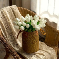 Artificial Tulip Bouquet for Wedding Living Room Decoration (10 pcs)