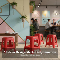 Stackable Stool Space-Saving Design Thickened Stool Nesting Utility Seat for Adults, Families, Dining Room, Kitchen, Classroom