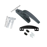 Pane Handle, Aluminum Alloy Transmission Handle, Replacement Winder Crank for Casement, Sliding, and Outward Opening panes