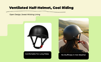 Carbon fiber open-face helmet