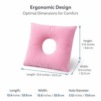 Breathable Neck Support Pillow for Travel, Ergonomic Neck Pillow, Comfort Pillow #variant:Pink