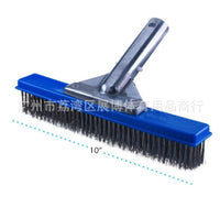 10-Inch Aluminum Backed Wire Brush for Swimming Pool Cleaning