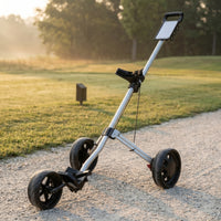 3-Wheel Golf Push Cart Lightweight Three-Wheel Golf Cart Ergonomic Portable for Golfers, Practice Days