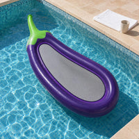 Eggplant Inflatable Uncovered Lounging Area Inflatable Raft PVC for Lake