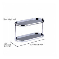 Acrylic Vanity Shelf Space Saving Makeup Display Easily Stands to Clean Household Storage for Desktop