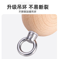 攀岩指力训练握力器榉木防滑引体向上训练球练臂肌腕力小臂力量球