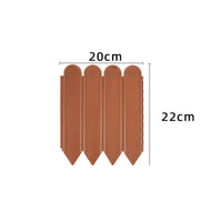 Plastic Border Fence Weather Resistant Flower Bed Edging Resistant for Yard