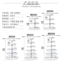 跨境内销透明塑料亚克力蛋糕架多层展示架结婚生日派对甜品展示架