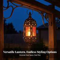 Vintage Lantern with Metal Frame