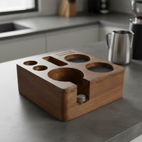 Espresso Tamping Station Multifunctional Portafilter Holder Base for Cafe
