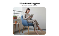 Curved Frame Armchair fashion-forward aesthetic Lounge Chair Ergonomic Backrest for Bedroom