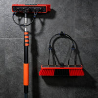 High-Reach Solar Panel Cleaning Brush Extendable Telescopic Cleaning Brush Telescoping Water-Fed Washing Kit Adjustable for Cleaners, Window Panes, Roofs