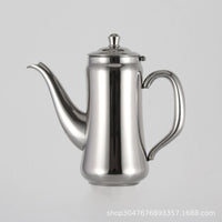 European Style Stainless Steel Teapot Afternoon Tea Coffee Pot Thickened Heat-Resistant Large Capacity