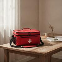 First Aid Organizer with Dividers Soft-Sided for Campers