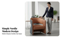 Modular Design Reception Area Seating Set High-Density Foam Modern Single Sofa Chair Stable Construction Curved Back Accent Chair Rounded Edges for Interior Designers, Office Managers, Business Owners, Lobby, Showroom