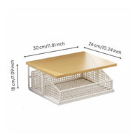 Desktop Printer Stand Space Saving Printer Organizer with Drawer Sturdy Support for Students