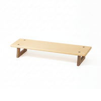 Display Stand with Wooden Legs Wood Computer Stand Stylish Furniture for Workspace