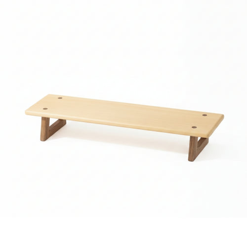 Display Stand with Wooden Legs Wood Computer Stand Stylish Furniture for Workspace