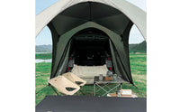 Dome-Style Car Rear Tent Automatic Car Side Awning Enclosed Suv Tailgate Tent Quick Setup for Camping