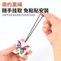 3D Dynamic Grating Butterfly Acrylic Car Hanging Ornament