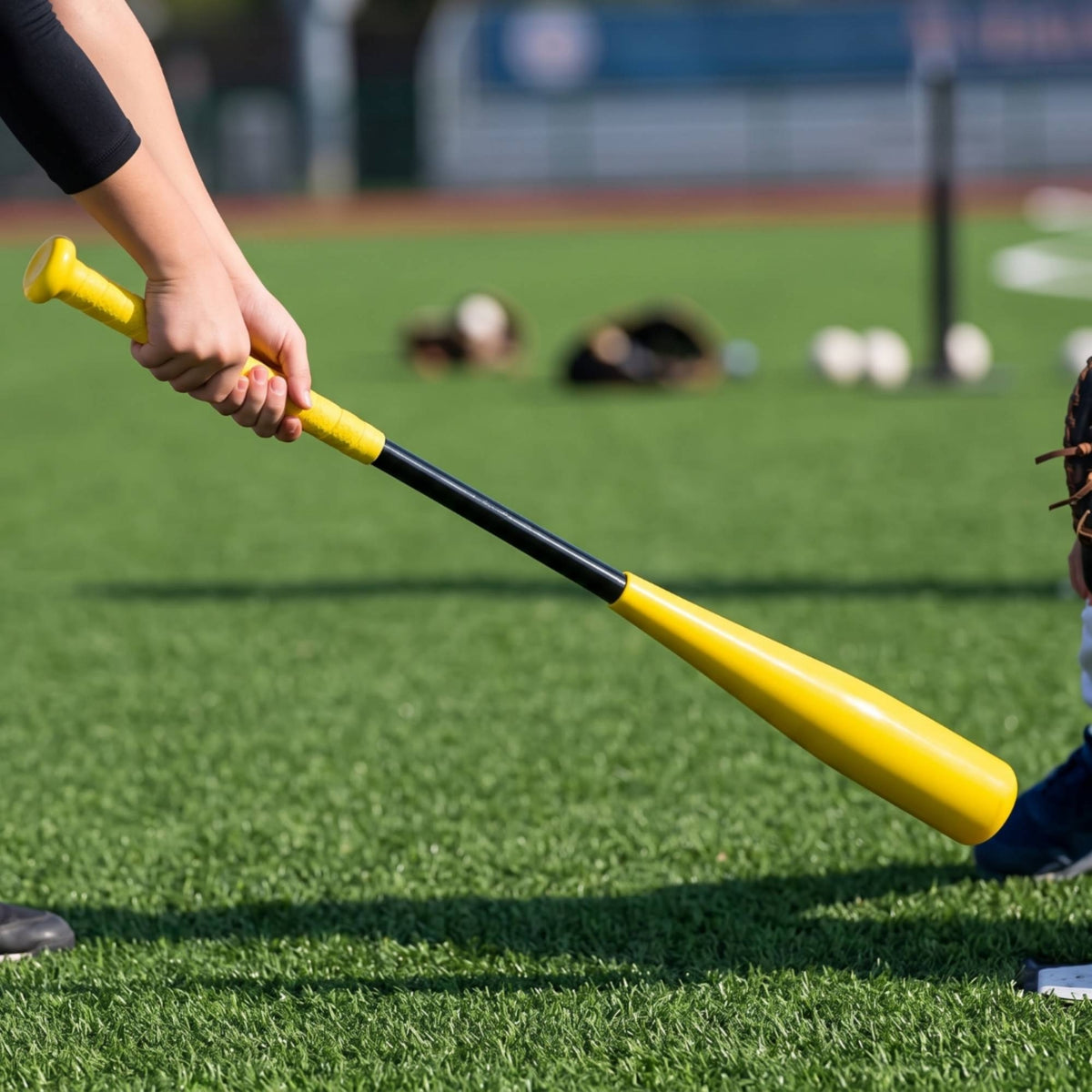 Bendable Flexible Practice Hitter Break-Resistant Young Baseball Hitter Beginner Friendly Sports Equipment Long-Lasting for Beginners, School Teams, Batting Exercises