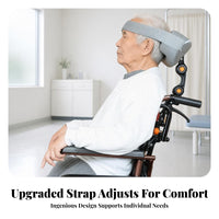 Metal Frame Clamp-on Headrest Round Tube Fit Wheelchair Headrest