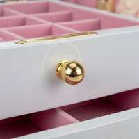 Wooden Jewelry Box Vintage Design Drawer Jewelry Box Large Capacity for Bedroom