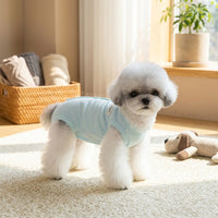 Dog Anti-Licking Shirt and Cat T-Shirt, Full Body Dog T-Shirt and Cat Anti-Licking Shirt with Buttons, Solid Polyester Lining Pet Indoor Clothing