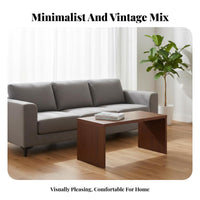 Rectangular Floor Desk Retro Look Coffee Table Low height for Bedroom, Students
