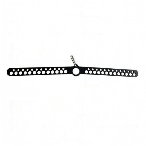 8 Mm Thick Lat Pulldown Handle Black Seated Row Handle Metal Neutral Grip Lat Pulldown Bar Perforated