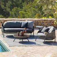 Nordic Outdoor Rattan Sofa Set with Coffee Table