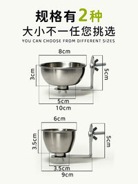 鹦鹉鸟用磁吸不锈钢食盒蔬菜玉米挂钩水果夹喂食器鸟笼配件用品