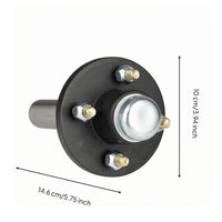 100 Mm Bolt Pattern Hauling Half Axle Dust Cap Hauling Axle Hub Heavy-Duty Wheel Hub Assembly Steel