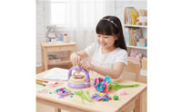 189 Pieces Textile Petal Craft Toy Screen DIY Textile Bouquet Craft Kit Parent-Child Connecting Kids Flower Maker Set for Girls, Rainy Day Activity