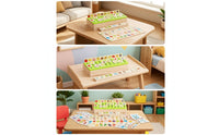Educational Wooden Sorting Box with Lid Motor Skill Shape Sorter Box Counting Matching Game Vibrant for Playroom