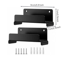 2 Pieces Ladder Storage rack place Saving Wall Mount Ladder Hook Shielded Coating Heavy Duty Wall Hanger for Shed, Workshop, Basement