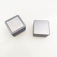 Fitted Lid Chocolate Gift Box Ribbed Sides Square Chocolate Box Textured Front Panel Glossy Top