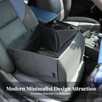 2-in-1 Car Support Storage Box Multifunctional Foldable Organizer Versatile Convertible Backrest Storage Bin for Grocery Shopping