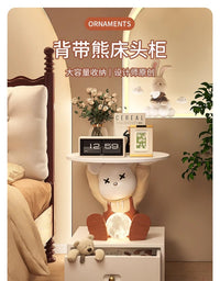 网红暴力熊儿童床头柜创意可爱男孩卧室床边柜替代品小型卡通柜子