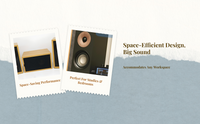 HiFi desktop speakers with deep bass