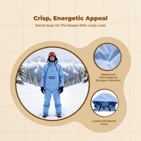 Ski Suit Unisex Waterproof Breathable Thermal Cold Weather