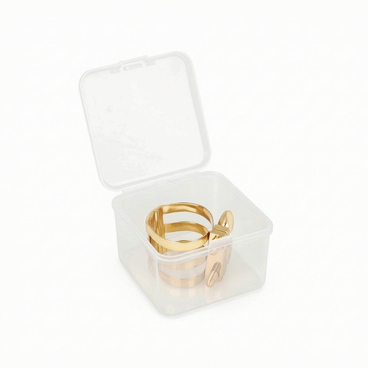 Saxophone Ligature Gold-Tone Accessory Long Instrument Insert for Practice
