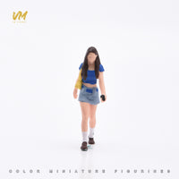VM 1/64 牵手情侣女微缩人偶 微缩场景模型搭配手工涂装小人偶