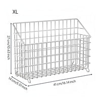 Stainless Steel Storage Basket Space-Saving Stackable Wire Basket Easy to Clean