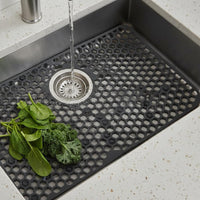 Non-Slip Kitchen Sink Protector Scratch Resistant Silicone Sink Protector Drainage Holes Household Accessory Easy to Clean