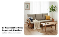 Wooden Corner Sofa with Drawers Built-in Storage Living Room Furniture bi-seasonalSeason Use Sectional Couch for Apartment Dwellers, Homeowners, Lounge Area