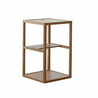Minimalist Tea Ceremony Cabinet Wabi-Sabi Aesthetic Living Room Furniture Space-Saving Multi-Level Storage for Minimalists