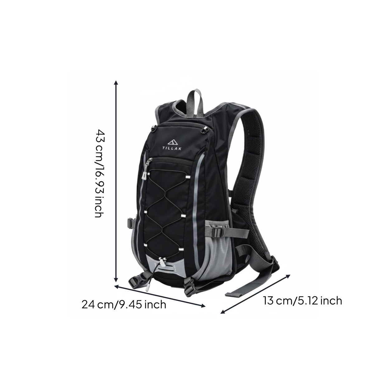 20L Travel Backpack Adjustable Straps Daypack Tear-Resistant
